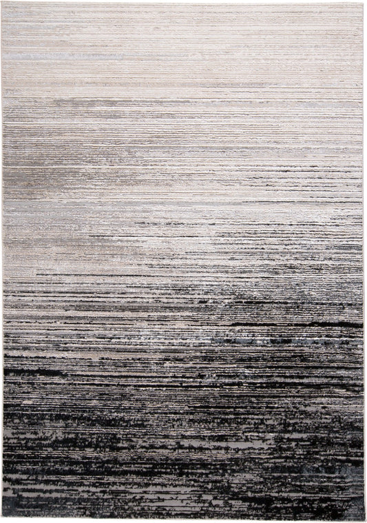 Feizy Micah 3337F Black Dark Gray Modern/Industrial Machine Woven Rug - Rugs - Feizy - Atlanta Designer Rugs