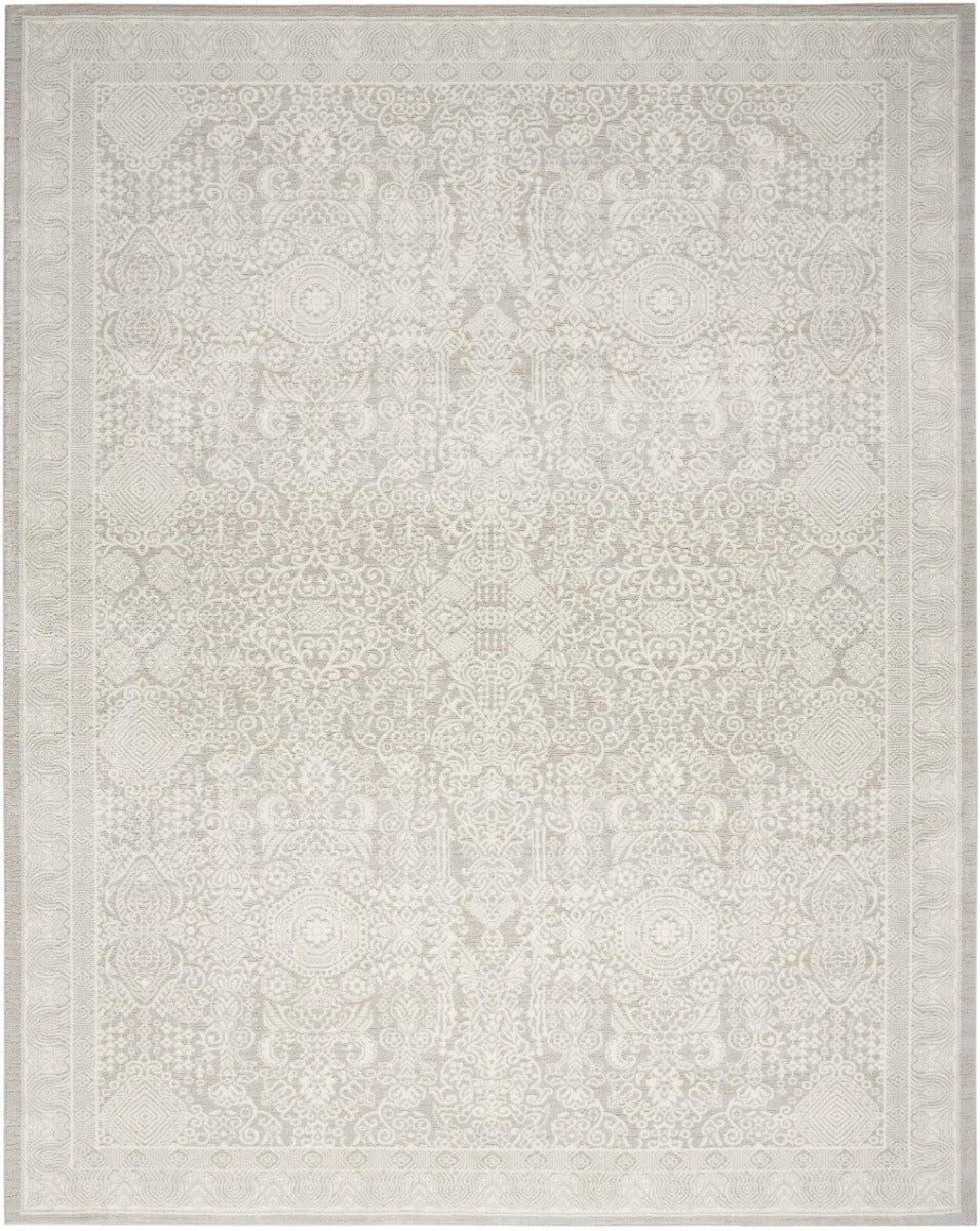 Nourison Home Eco Cycle Silver Ivory   Rug