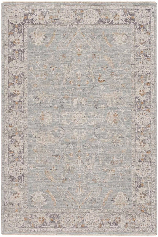 Nourison Home Infinite Blue Ivory  Power-Loomed