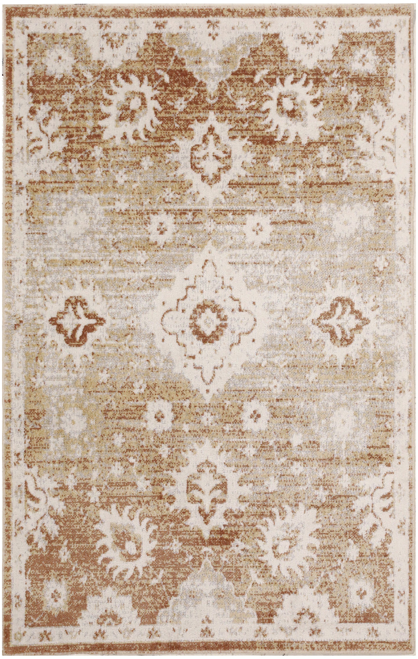 Nourison Home Astra Machine Washable ASW19 Copper Traditional Power-Loomed Rug