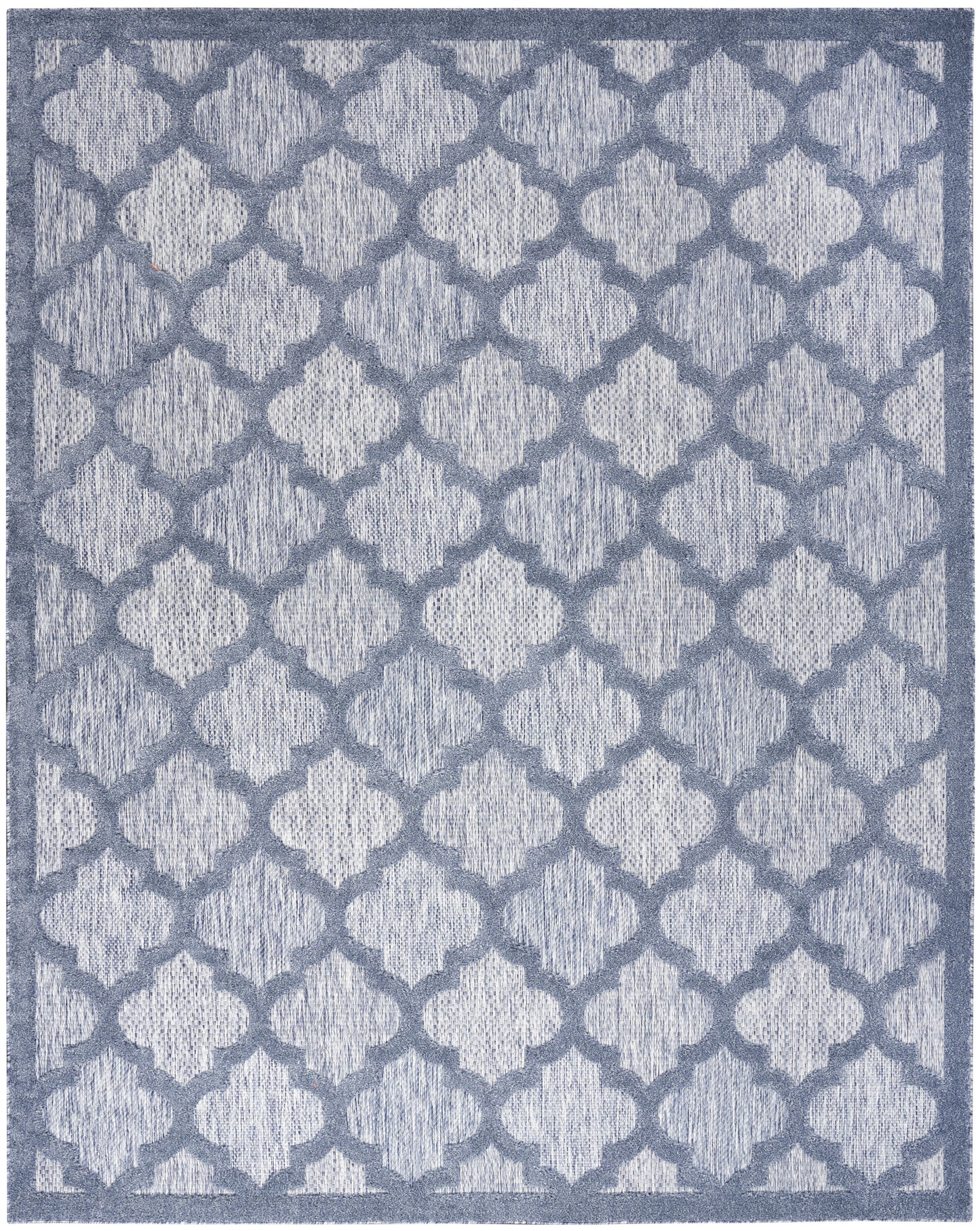 Nourison Home Easy Care NES01 Denim Blue Contemporary Flat Weave Rug