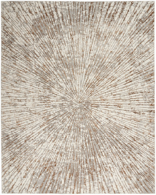 Inspire Me! Home Décor Metallic MTL01 Grey Mocha Contemporary Machinemade Rug - Rugs - Inspire Me! Home Décor - Atlanta Designer Rugs