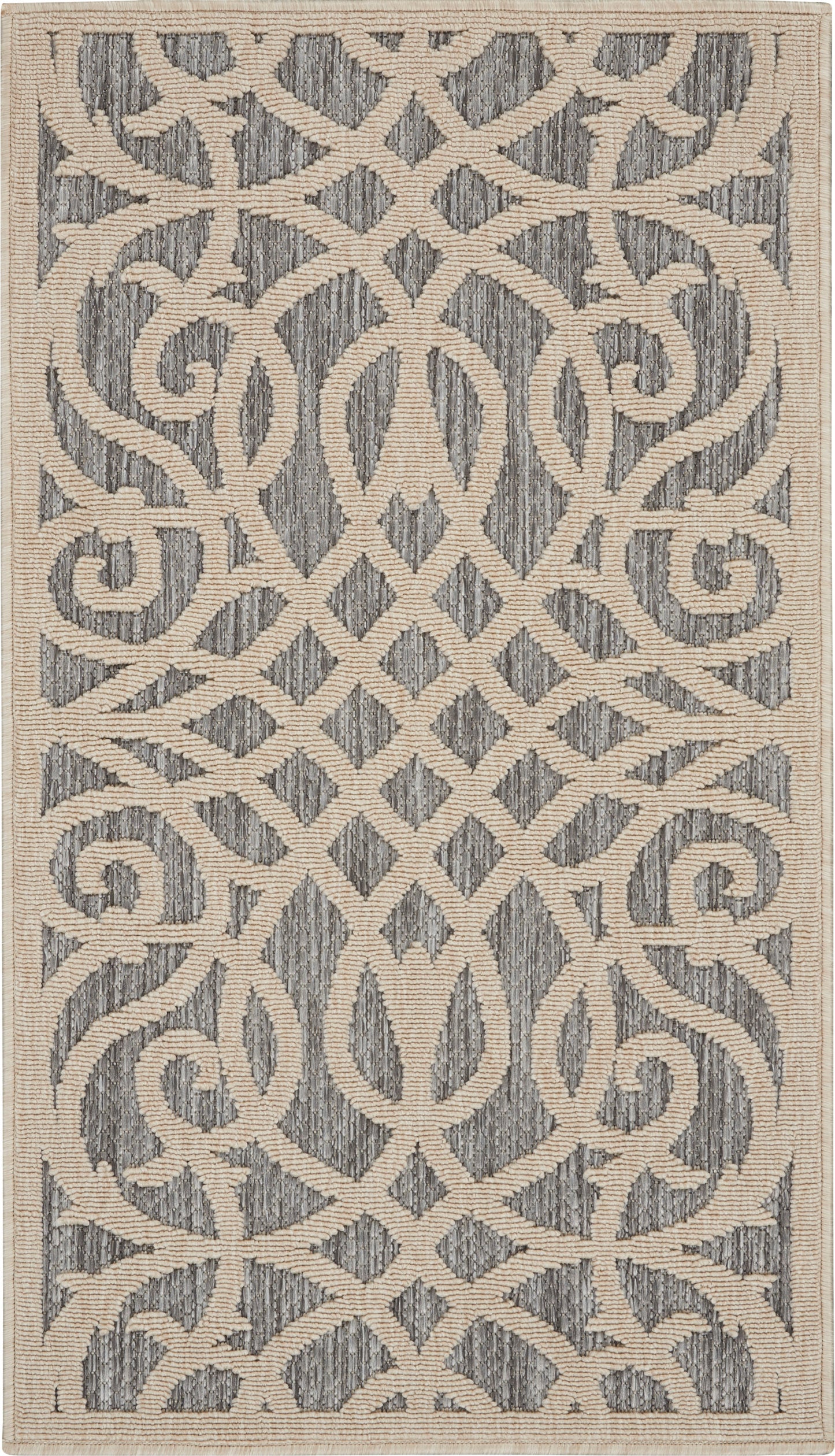 Nourison Home Cozumel CZM04 Grey Contemporary Power-Loomed Rug