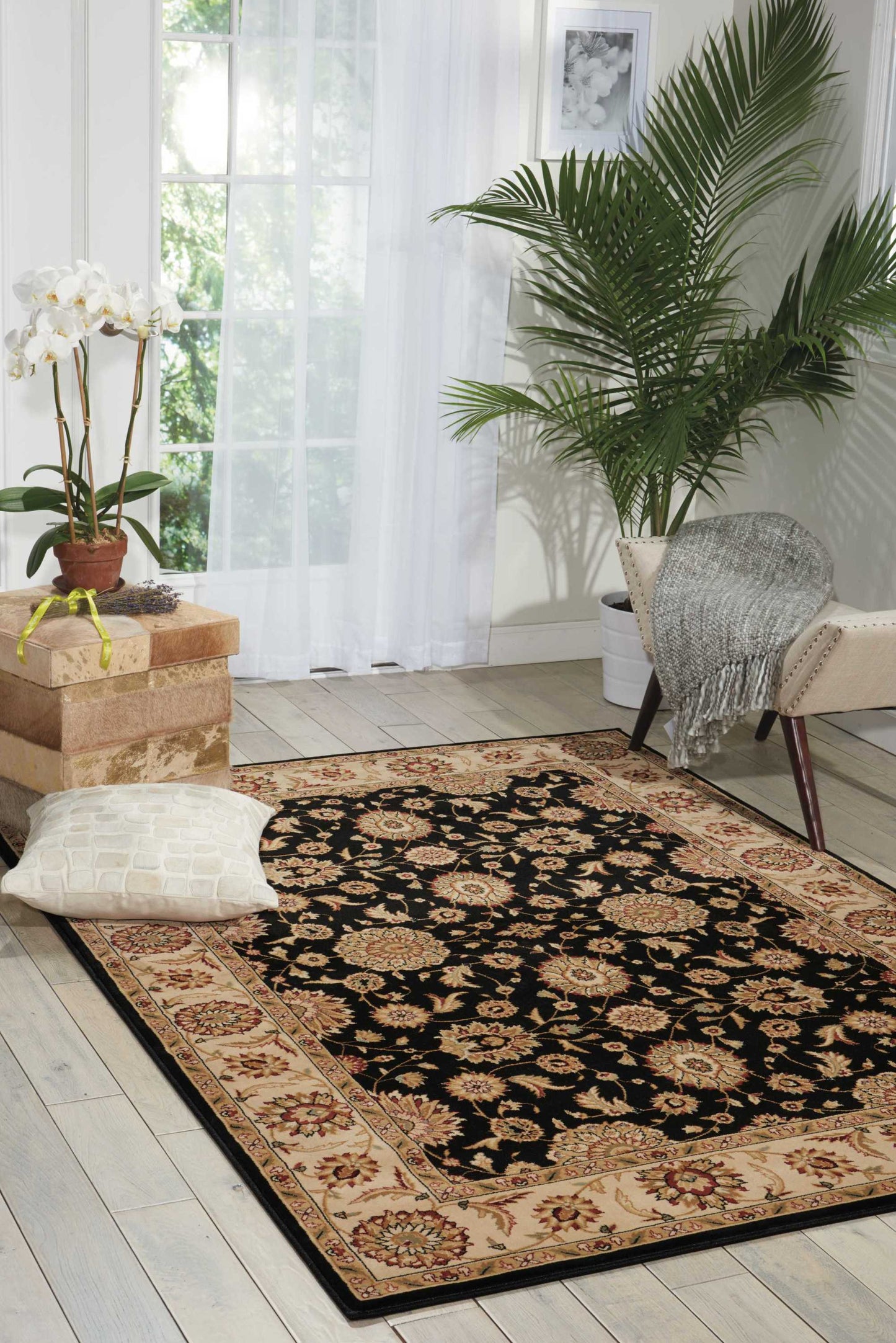 Nourison Home Persian Crown  Black  Traditional