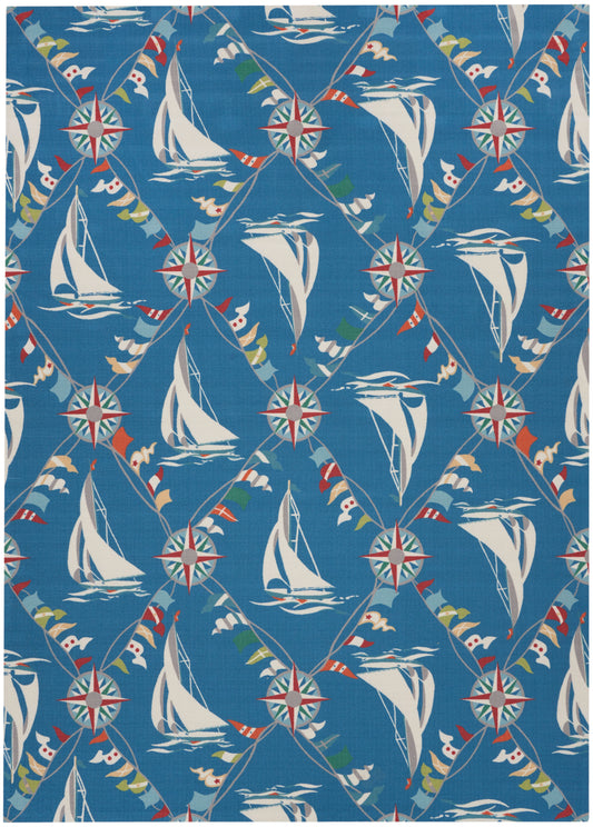 Waverly Sun N Shade  Navy  Contemporary