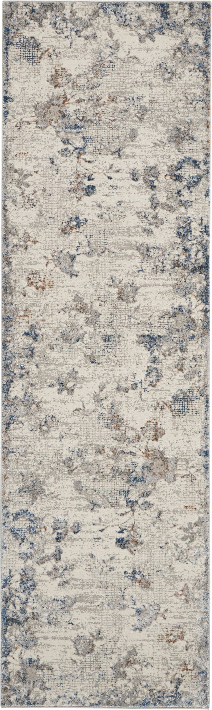 Nourison Royal Terrace KI40 Ivory Grey Contemporary Power-Loomed Rug