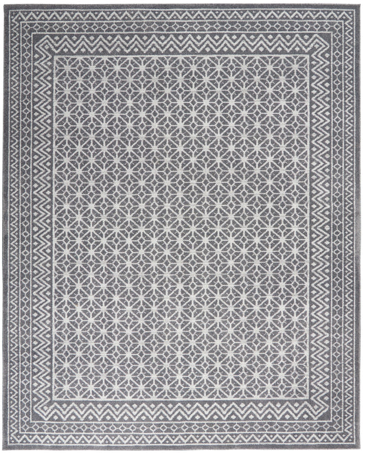 Nourison Home Palermo  Charcoal Silver  Contemporary