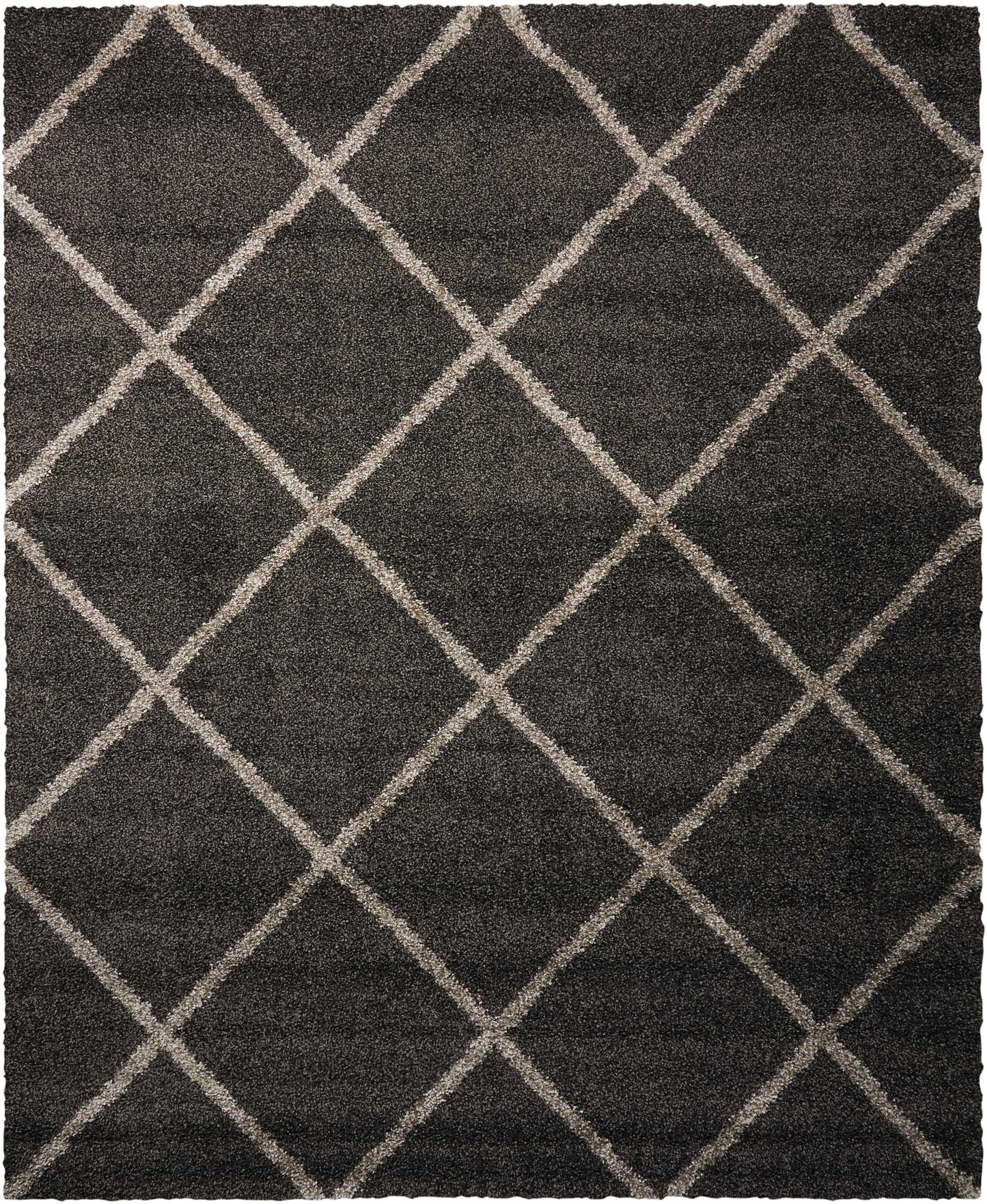 Nourison Home Brisbane BRI03 Charcoal Contemporary Power-Loomed Rug