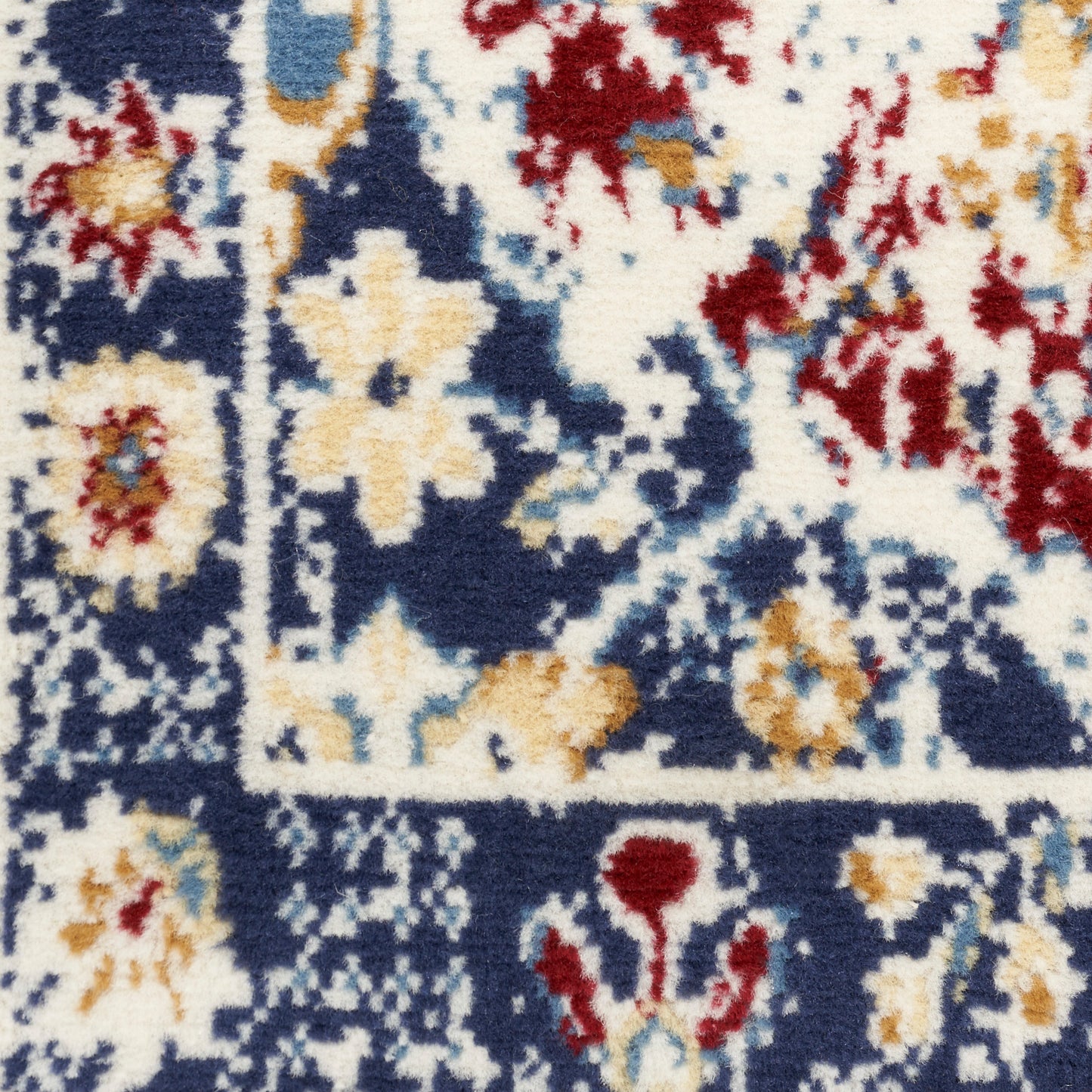 Nourison Home Grafix  Blue Multicolor  Traditional