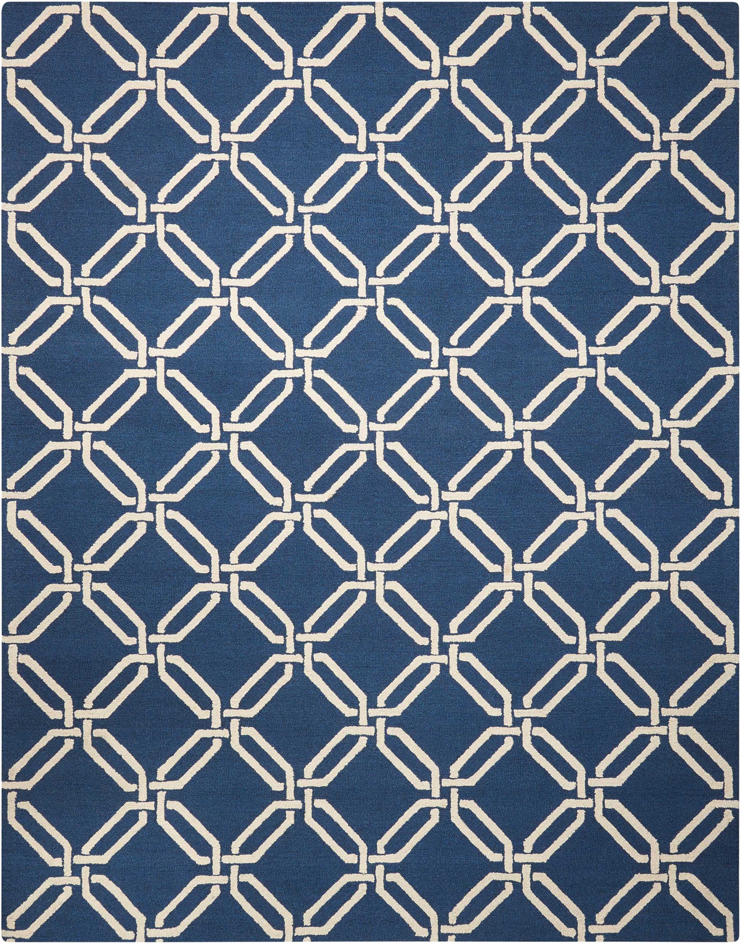 Nourison Home Linear  Navy  Contemporary