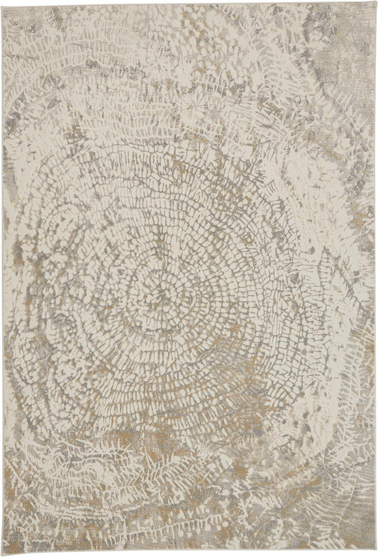 Feizy Parker 3702F Silver Ivory Transitional/Casual Machine Woven Rug - Rugs - Feizy - Atlanta Designer Rugs