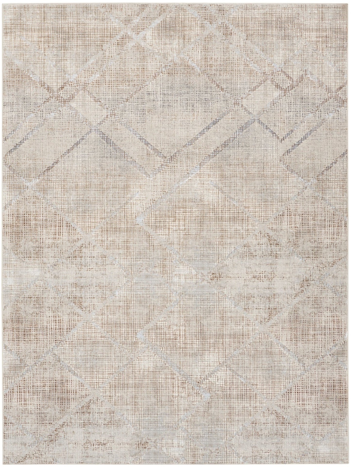 Inspire Me! Home Décor Iliana ILI03 Grey Mocha Contemporary Machinemade Rug - Rugs - Inspire Me! Home Décor - Atlanta Designer Rugs