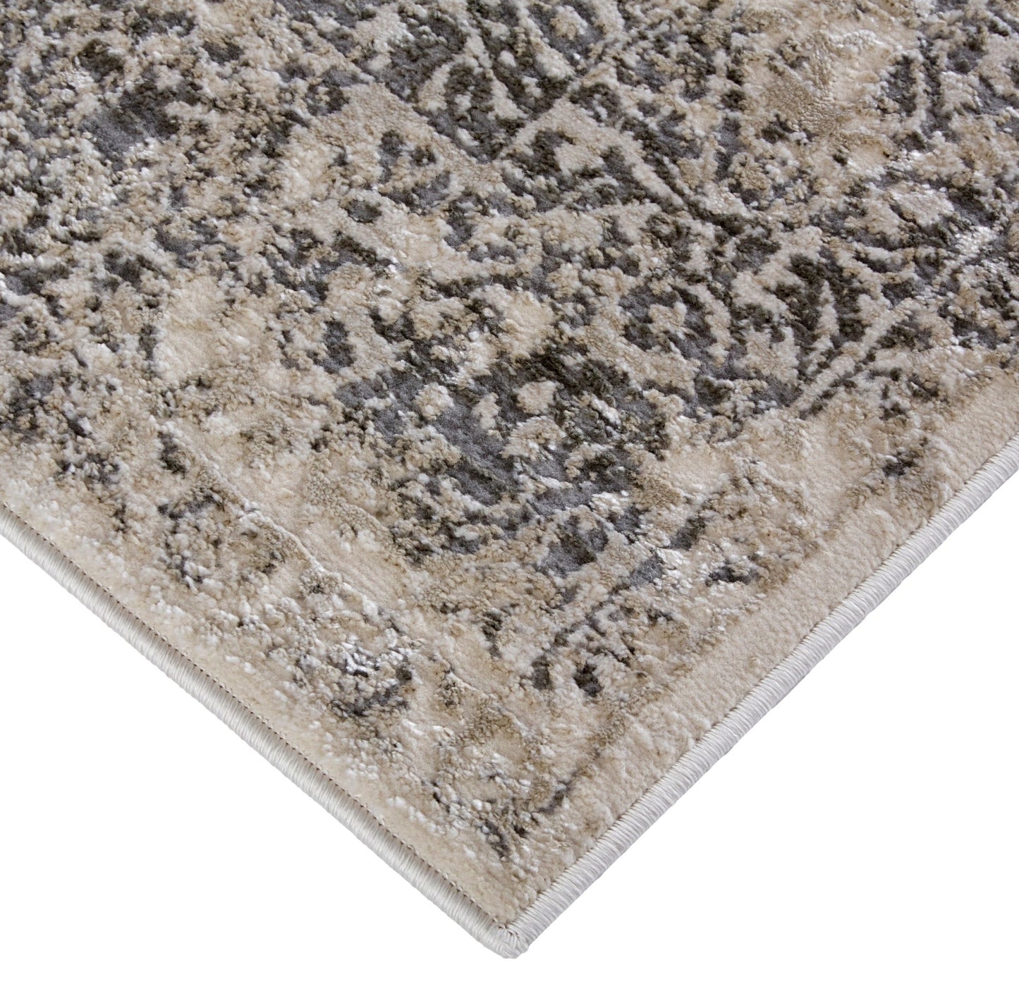 Feizy Prasad 3682F Light Gray Modern/Vintage Rug - Rugs - Feizy - Atlanta Designer Rugs