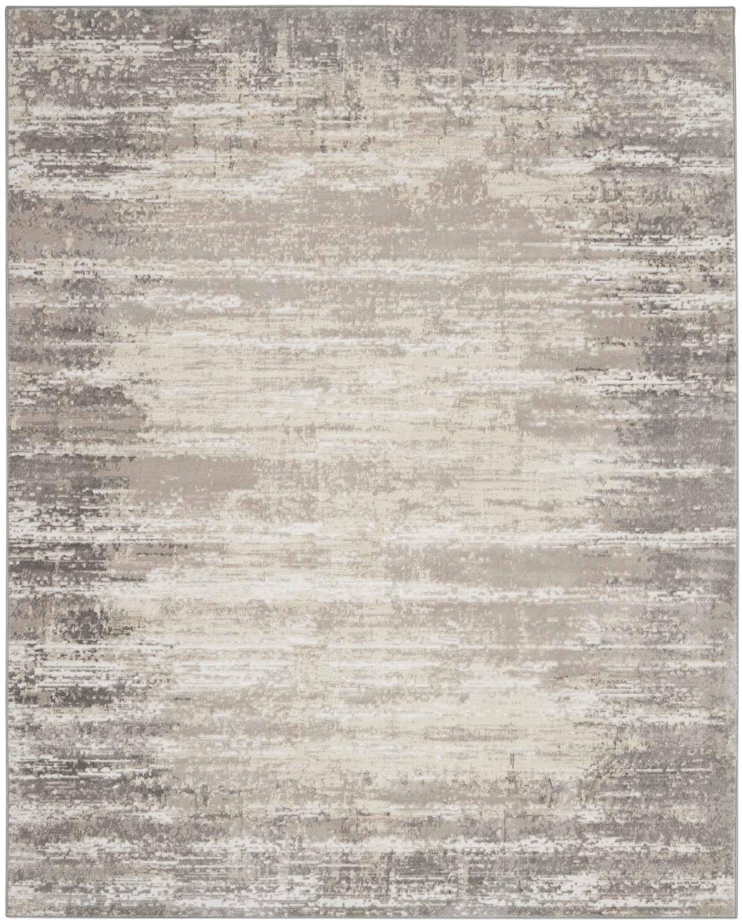 Nourison Home Cyrus CYR04 Ivory Grey Contemporary Power-Loomed Rug