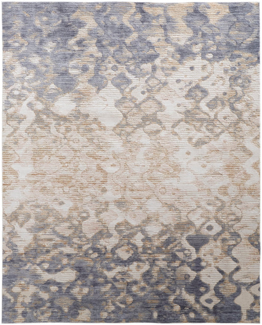 Feizy Laina 39G7F Blue Beige Transitional/Industrial/Casual Machine Woven Rug - Rugs - Feizy - Atlanta Designer Rugs