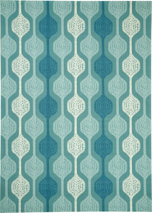 Waverly Sun N Shade  Aqua  Contemporary