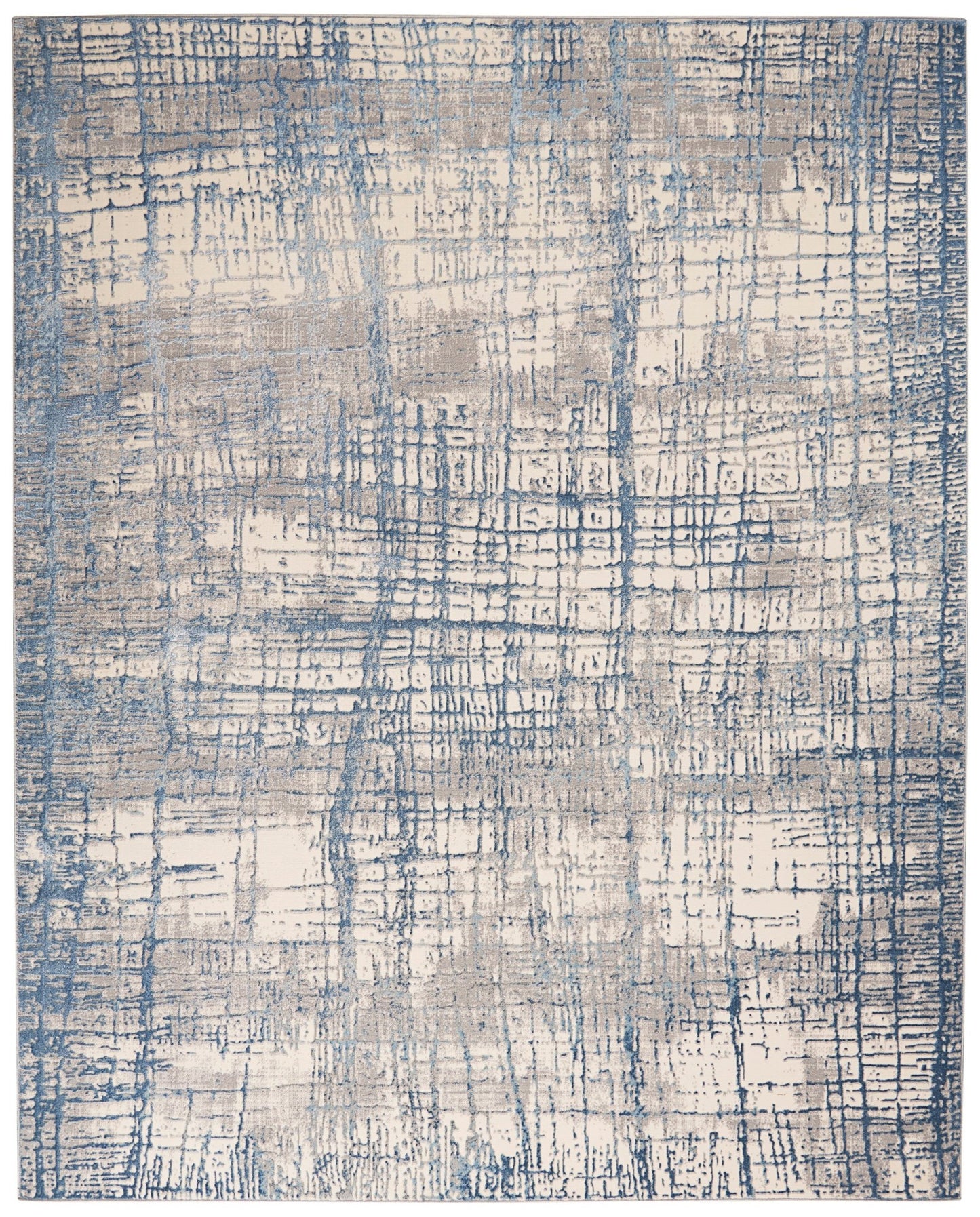 Calvin Klein Ck950 Rush CK950 Ivory Blue Contemporary Machinemade Rug - Rugs - Calvin Klein - Atlanta Designer Rugs