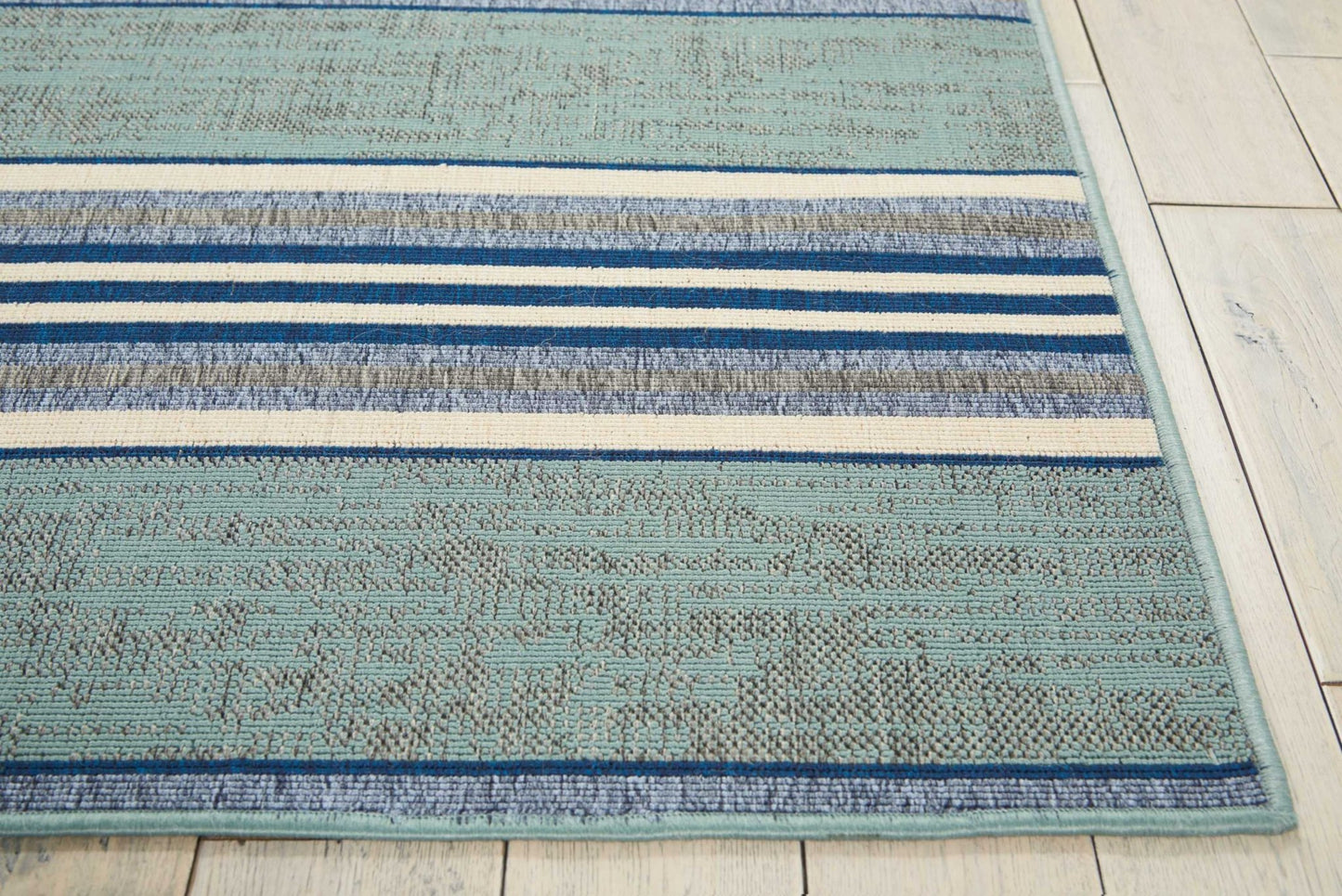 Barclay Butera Lido LID02 Aqua Blue Contemporary Flat Weave Rug - Rugs - Barclay Butera - Atlanta Designer Rugs