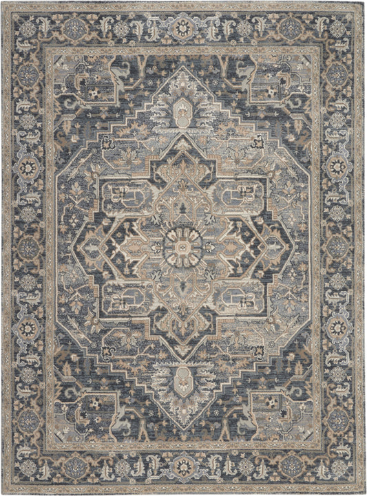 Nourison Moroccan Celebration  Navy  Traditional