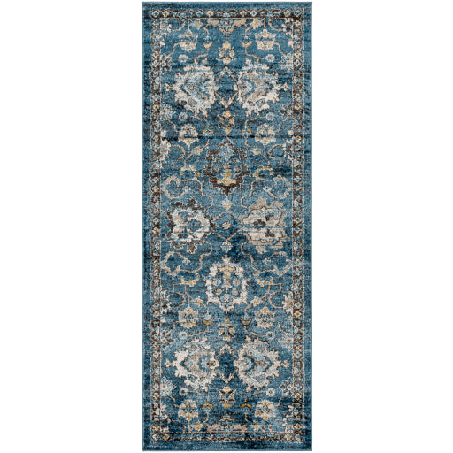 Surya Pertek PTK-2302 Deep Teal Traditional  Rug