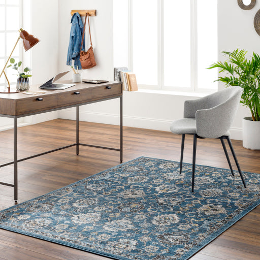 Surya Pertek PTK-2302 Deep Teal Traditional  Rug