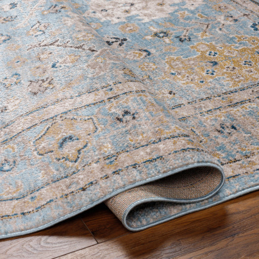 Surya Pertek PTK-2307 Deep Teal Traditional  Rug