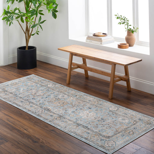 Surya Pertek PTK-2307 Deep Teal Traditional  Rug