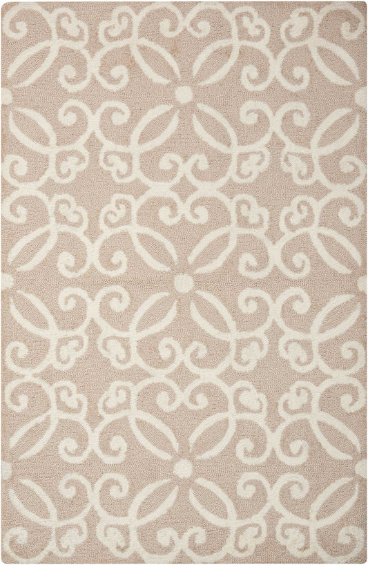 Nourison Home Decor DER13 Beige  Transitional Tufted Rug