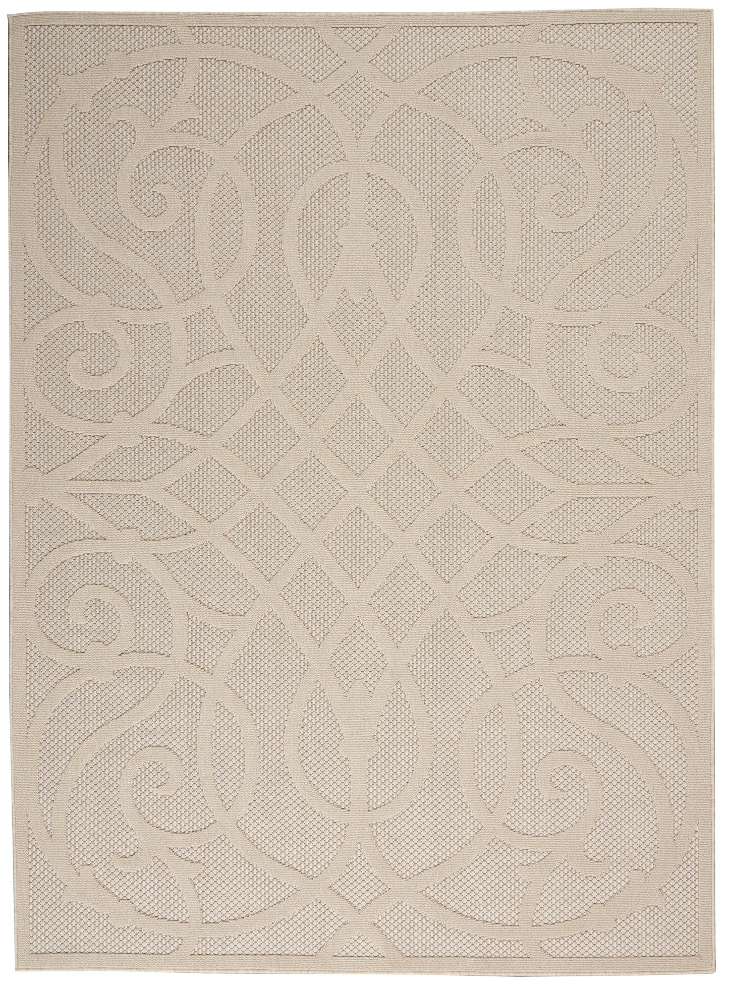 Nourison Home Cozumel CZM04 Cream Contemporary Power-Loomed Rug