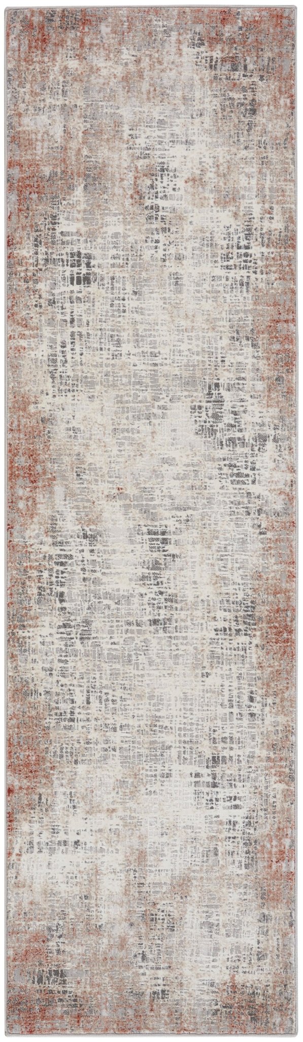 Calvin Klein CK022 Infinity IFN01 Rust Multicolor Contemporary Machinemade Rug - Rugs - Calvin Klein - Atlanta Designer Rugs