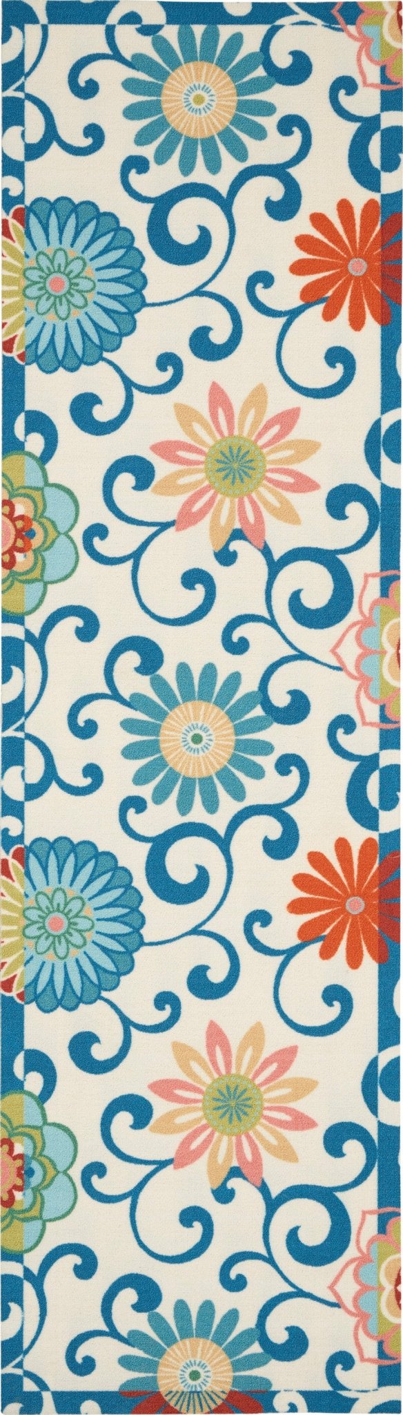 Waverly Sun N Shade SND84 Ivory Multi Contemporary Machinemade Rug - Rugs - Waverly - Atlanta Designer Rugs