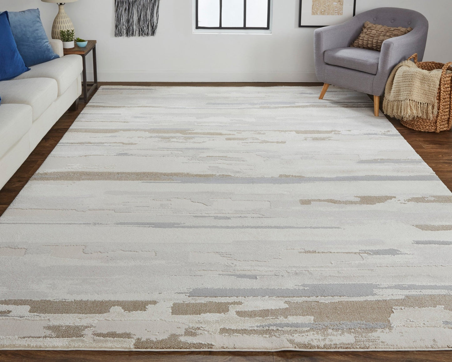 Feizy Vancouver 39FEF Ivory Modern/Industrial Rug - Rugs - Feizy - Atlanta Designer Rugs