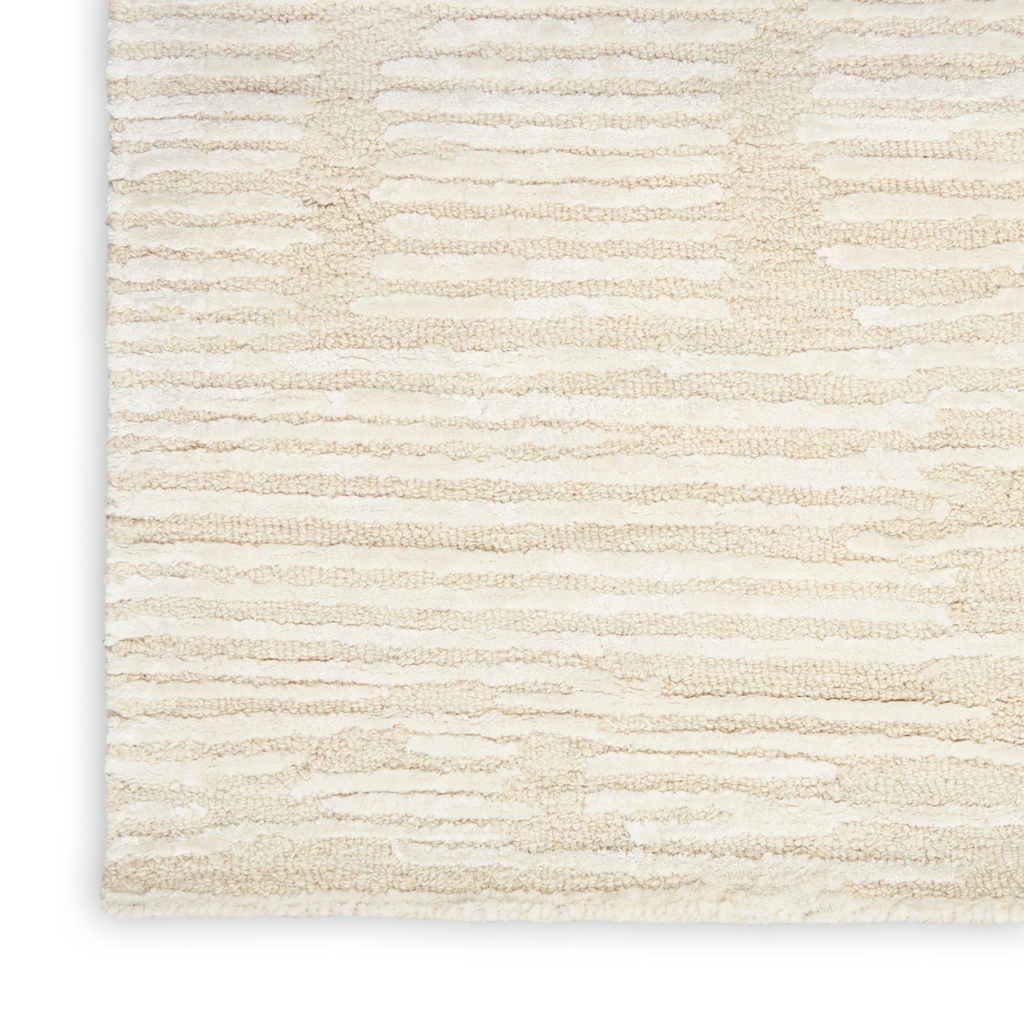 Calvin Klein Ck010 Linear LNR01 Ivory Contemporary Tufted Rug - Rugs - Calvin Klein - Atlanta Designer Rugs