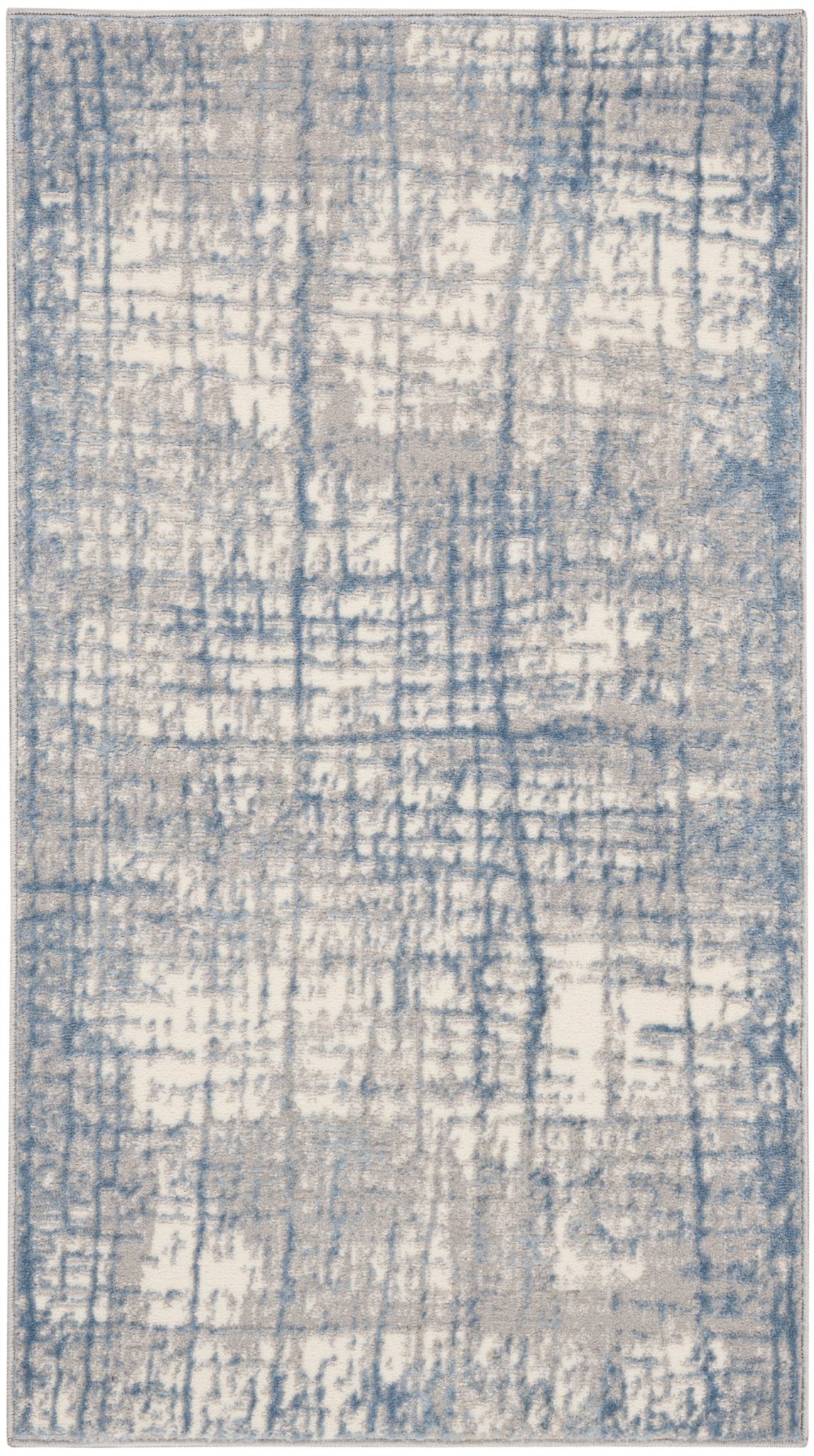 Calvin Klein Ck950 Rush CK950 Ivory Blue Contemporary Machinemade Rug - Rugs - Calvin Klein - Atlanta Designer Rugs