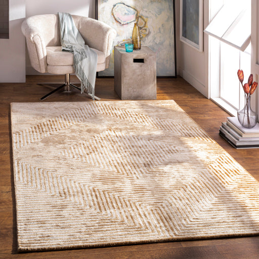 Surya Quartz QTZ-5031 Mustard Modern  Rug