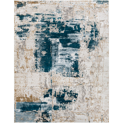 Surya Quatro QUA-2310 Dark Blue Modern  Rug