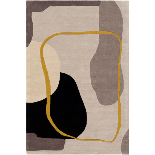 Surya Queens QUN-2303 Mustard Modern  Rug