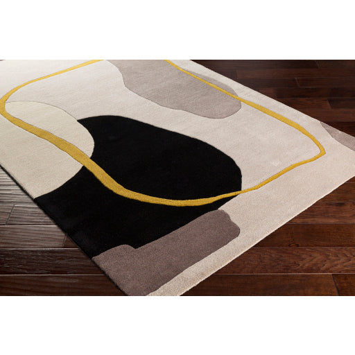 Surya Queens QUN-2303 Mustard Modern  Rug