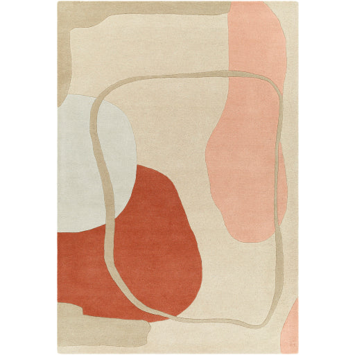 Surya Queens QUN-2307 Rust Modern  Rug