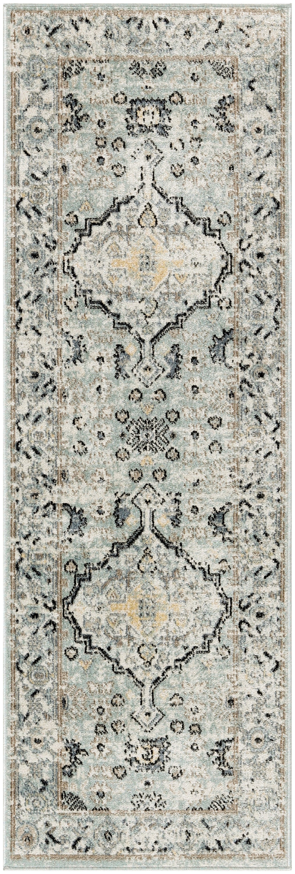 Nourison Home Washable Decor  Blue Taupe  Traditional