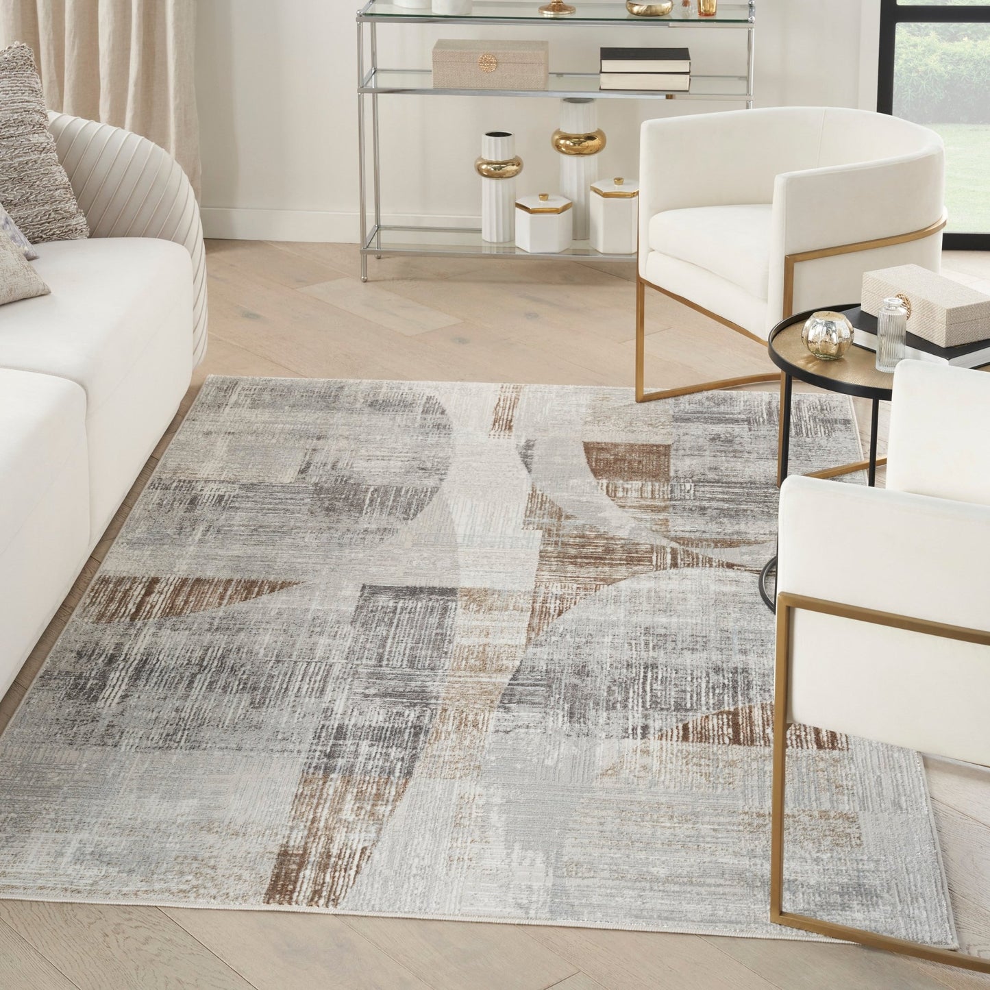 Inspire Me! Home Décor Iliana ILI04 Grey Contemporary Machinemade Rug - Rugs - Inspire Me! Home Décor - Atlanta Designer Rugs