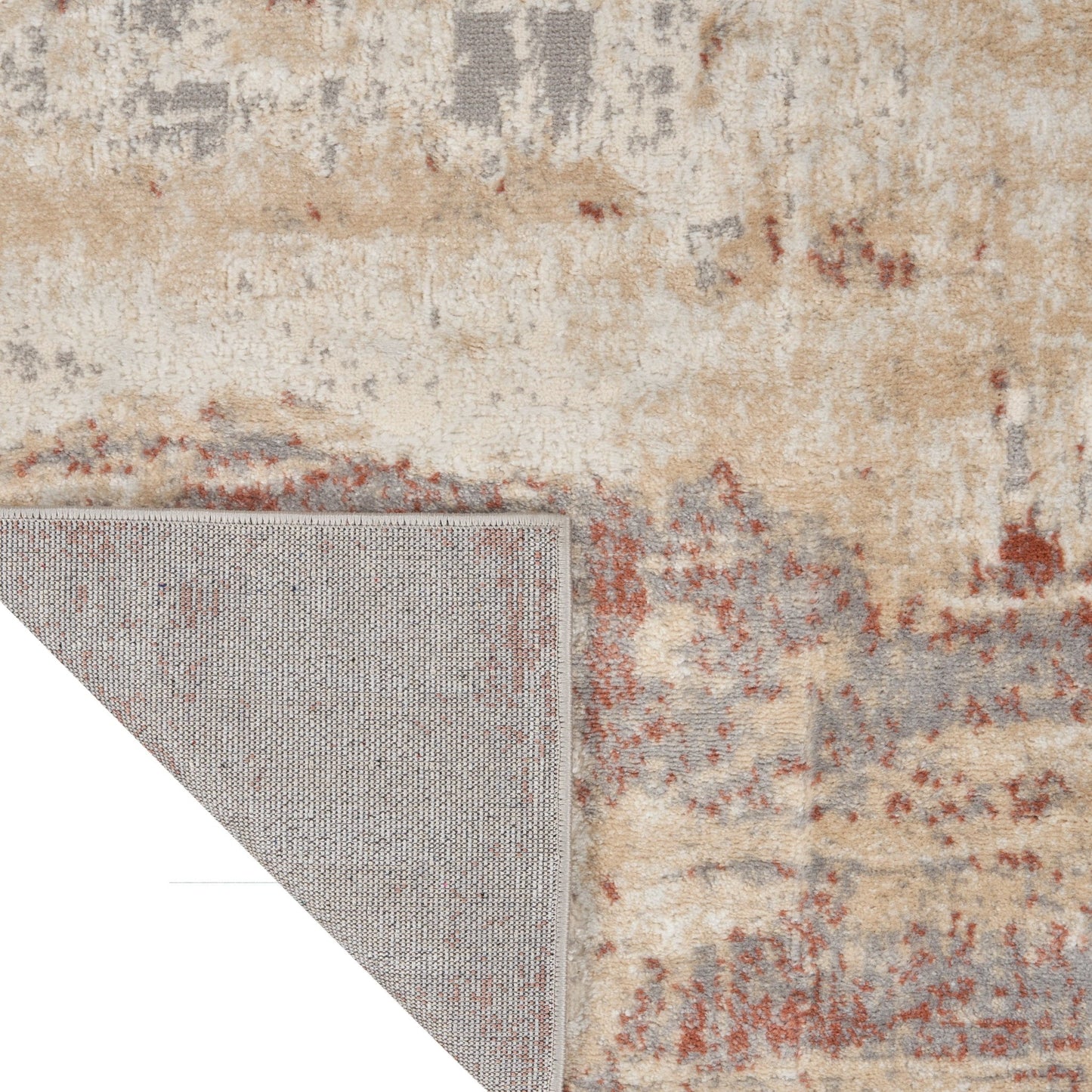 Calvin Klein Ck005 Enchanting ECH02 Grey Rust Contemporary Machinemade Rug - Rugs - Calvin Klein - Atlanta Designer Rugs