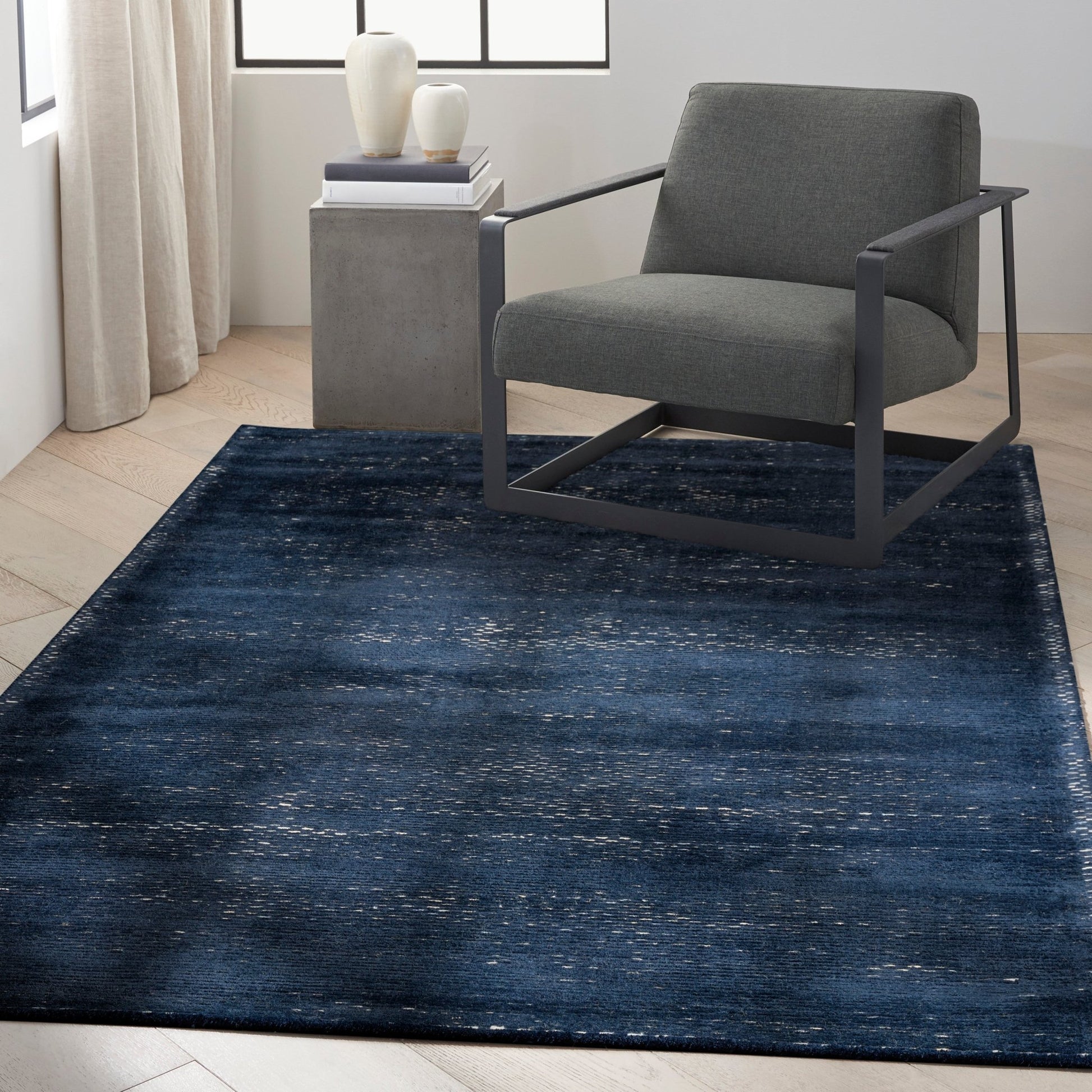 Calvin Klein Valley VLL01 Blue Contemporary Woven Rug - Rugs - Calvin Klein - Atlanta Designer Rugs