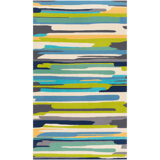 Surya Rain RAI-1270 Aqua Modern  Rug