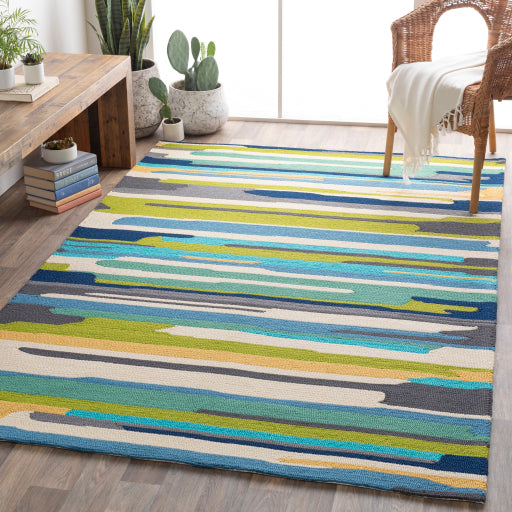 Surya Rain RAI-1270 Aqua Modern  Rug