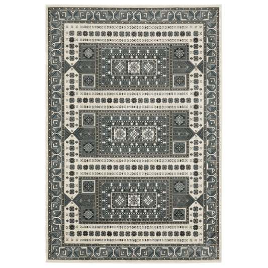 Oriental Weavers Raylan RAY01 Grey Casual Power-Loomed Rug