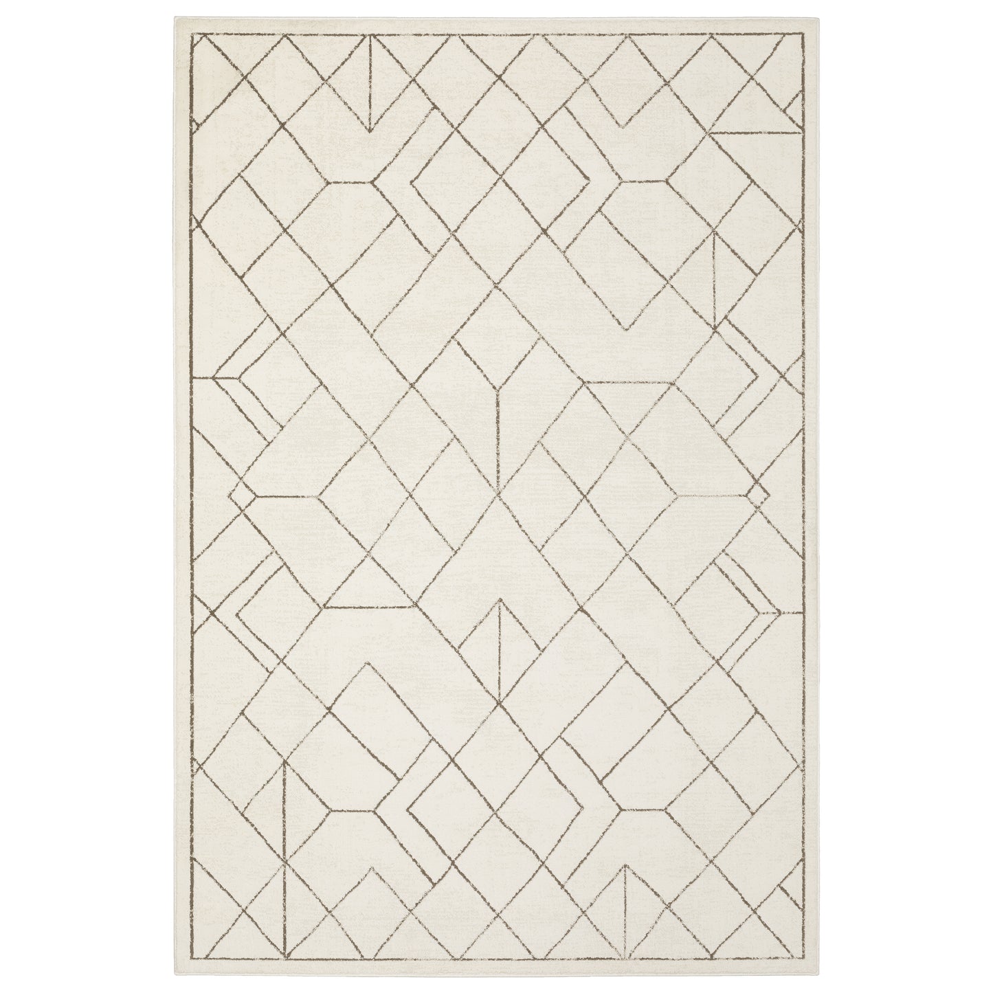 Oriental Weavers Raylan RAY06 Ivory Casual Power-Loomed Rug