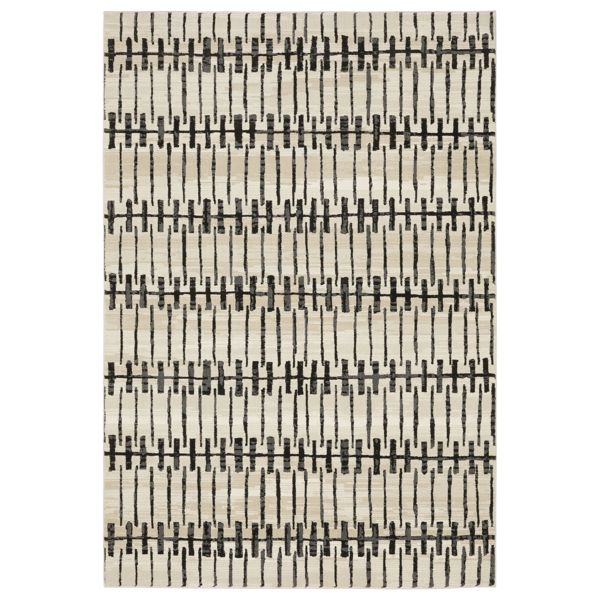 Oriental Weavers Raylan RAY11 Ivory Casual Power-Loomed Rug