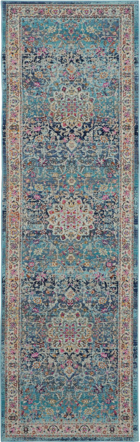 Nourison Home Vintage Kashan  Blue  Traditional