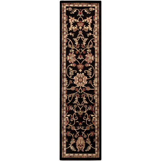 Surya Riley RLY-5025 Black Traditional  Rug